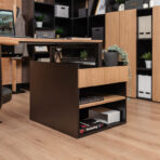 biurko z kontenerkiem do organizacji dokumentów i akcesoriów biurowych