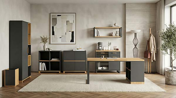 meble do biura białe modern office