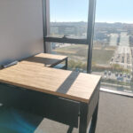 Biurko narożne z kontenerkiem dla kancelarii GC Adwokaci w Czeladzi