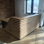 Lada recepcyjna z lamelami dla Green Petrol Sp. z o.o. w Wierzbicy