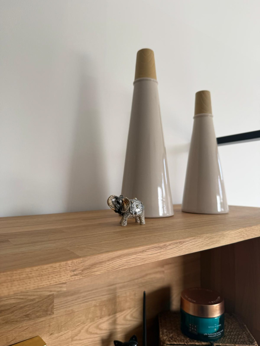 Regał Deerhorn jako element aranżacji łazienki dla Pani Natalii w Gdańsku