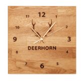 zegar biurowy ścienny drewniany ze wskazówkami