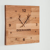 zegar wiszący z drewna