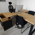 Biurko narożne z dostawką dla firmy SOPUR w Bydgoszczy