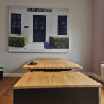 Biurko regulowane z kontenerkiem dla kancelarii Ehlers und Schaefer Steuerberater w Bremie (Niemcy)