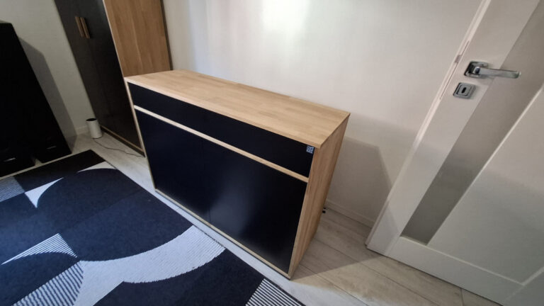 Komoda Loft Office Slim do mieszkania w Warzymicach (niedaleko Szczecina)