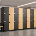 Szafki do siłowni na 4 skrytki