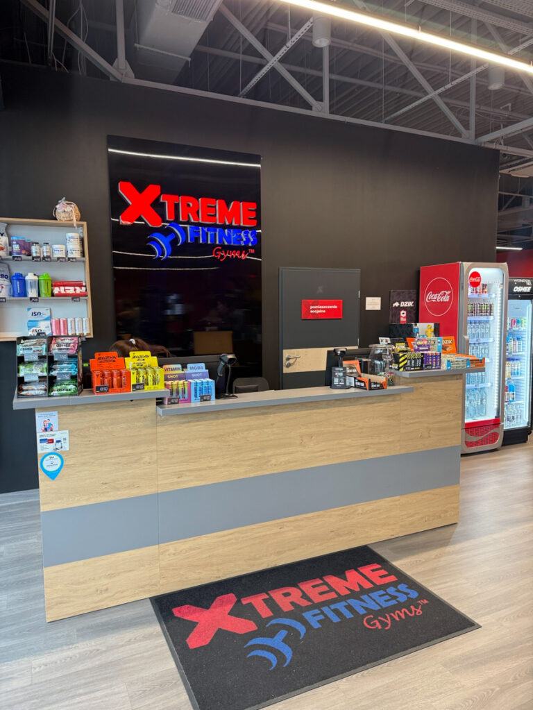 Meble na wymiar do siłowni - realizacja dla Xtreme Fitness w Elblągu