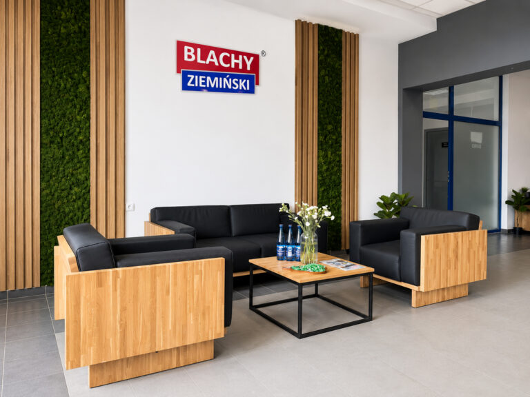 Strefa klienta dla firmy z branży pokryć dachowych Blachy Ziemiński w Biłgoraju