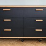 Komoda do biura księgowego z sześcioma dużymi szufladami